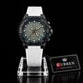 White Silicone Strap Watch
