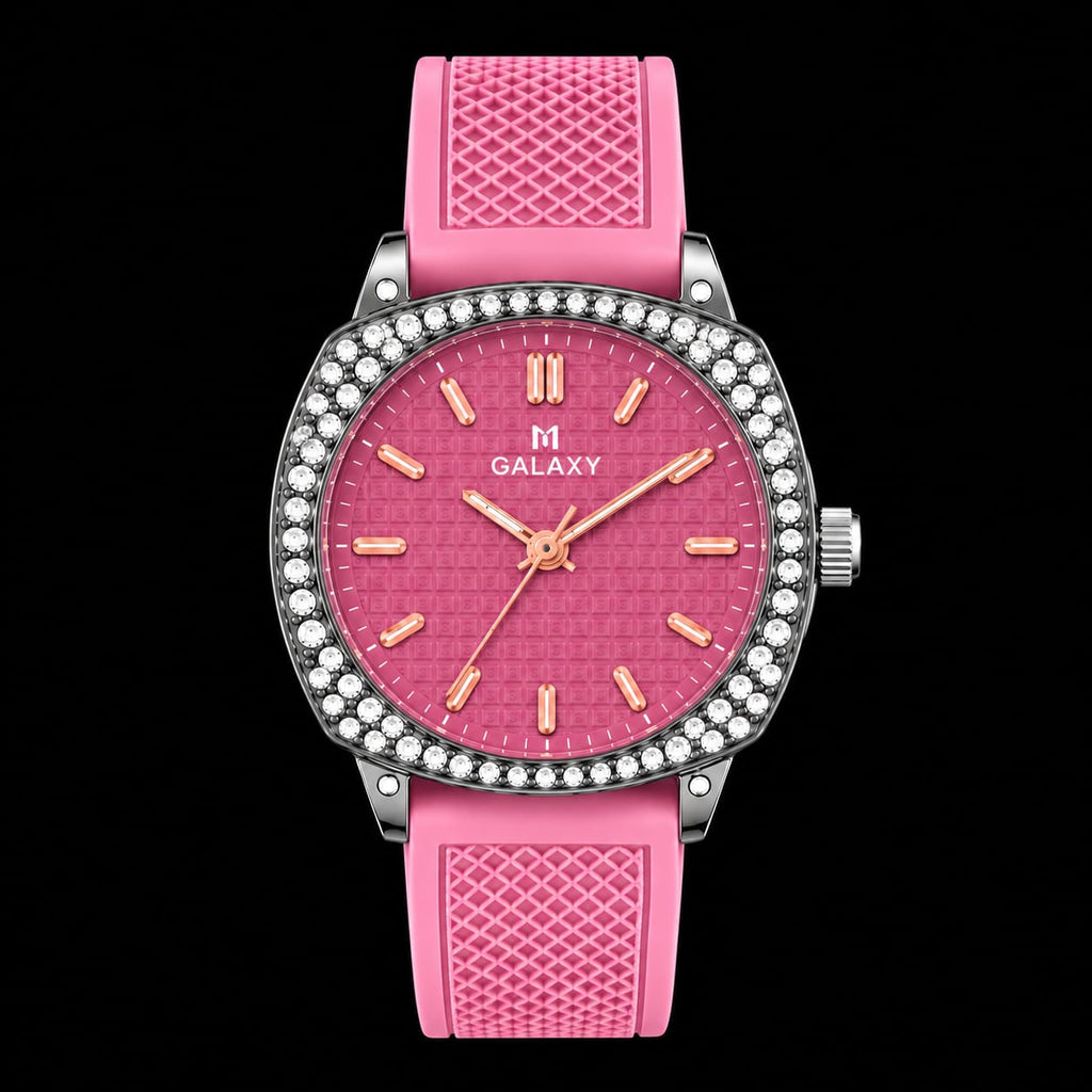 Luxury Galaxy Rhinestone Silicone Strap Women’s Watch