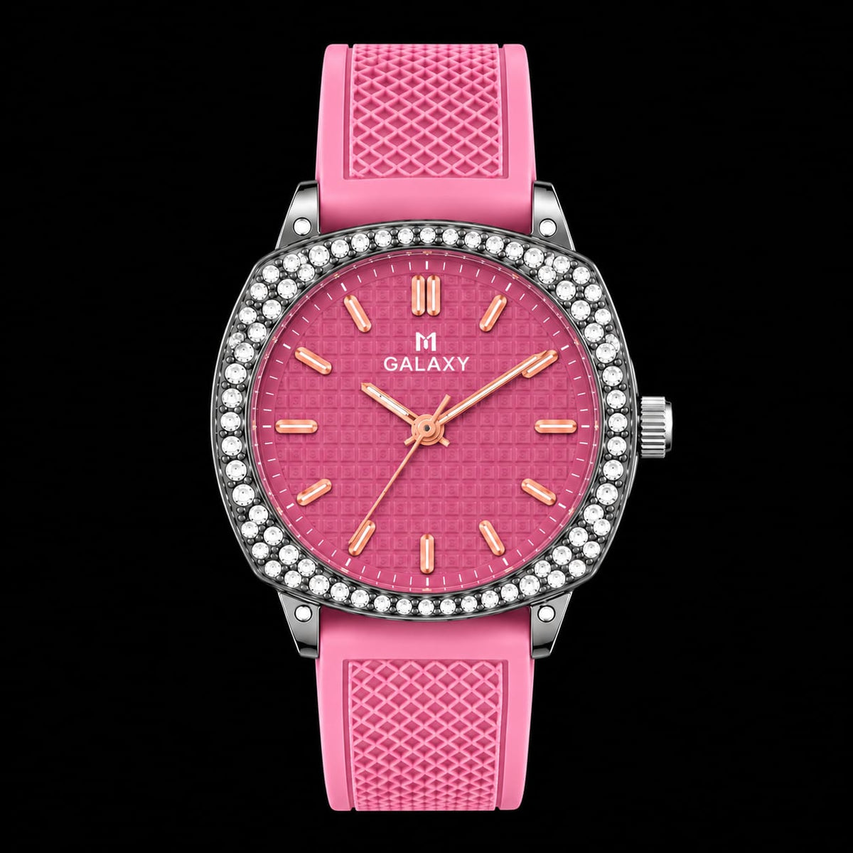Luxury Galaxy Rhinestone Silicone Strap Women’s Watch