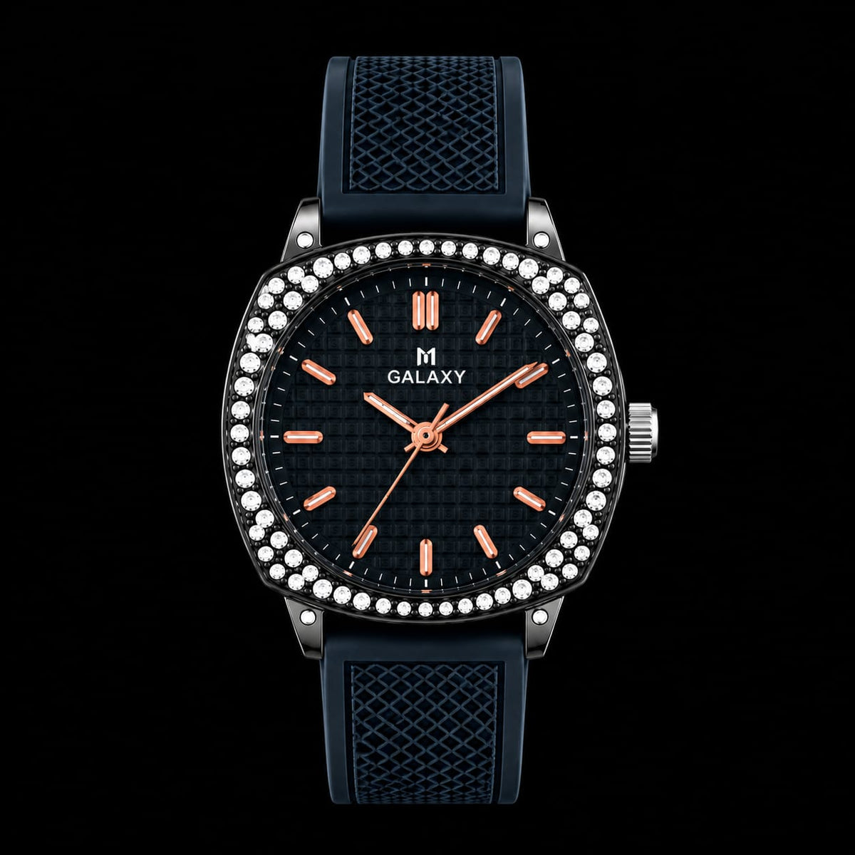 Luxury Galaxy Rhinestone Silicone Strap Women’s Watch