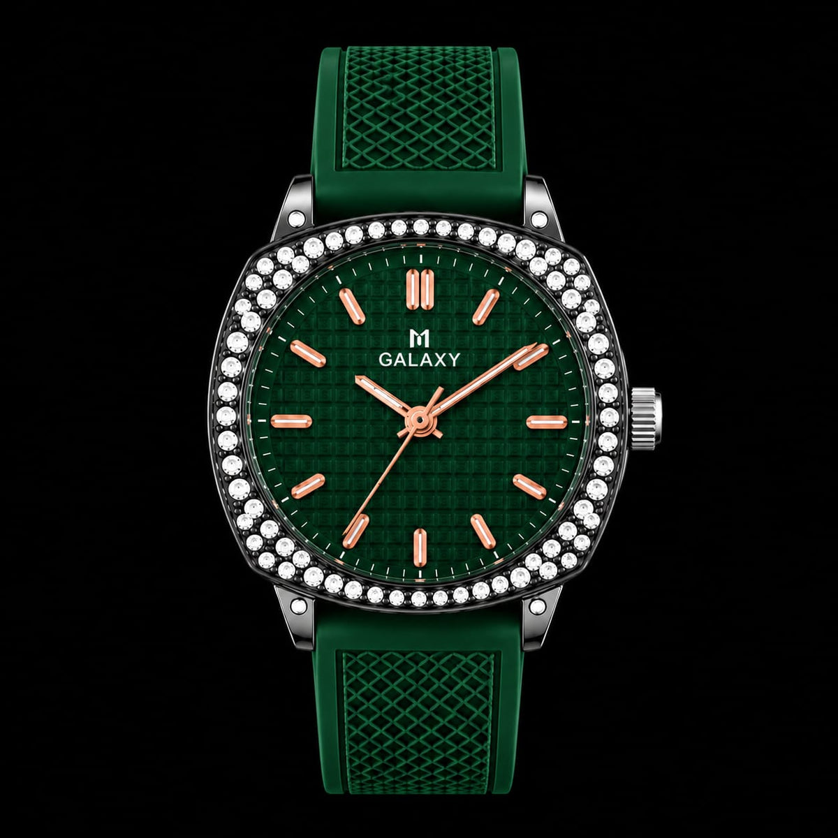 Luxury Galaxy Rhinestone Silicone Strap Women’s Watch